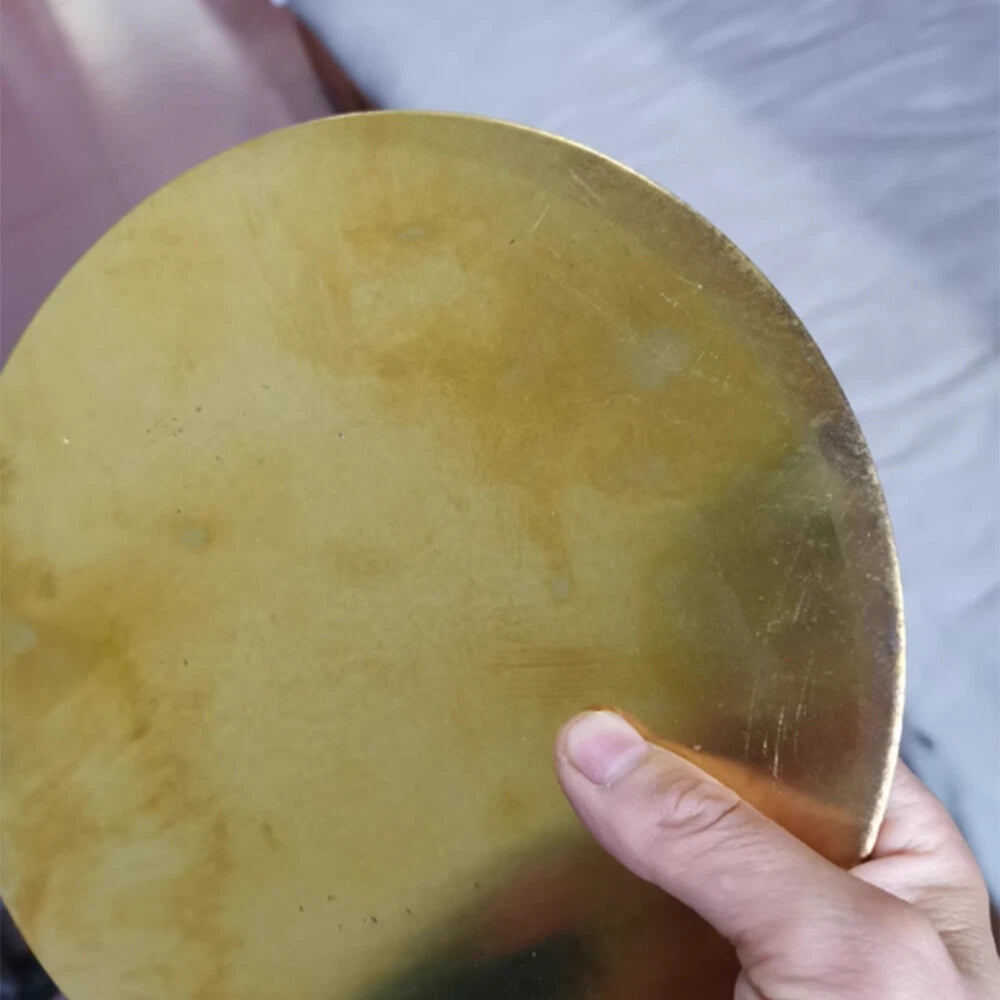 H62 Pure Brass Round Disc Plate Copper Metal Sheet for DIY Projects Crafts Home