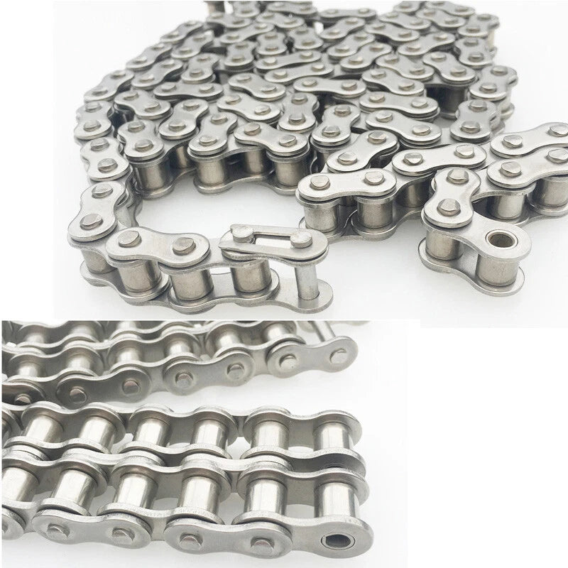 Simplex Roller Chains 04C, 05B, 06B, 06C, 08B, 10A, 12A, 16A Transmission Chain