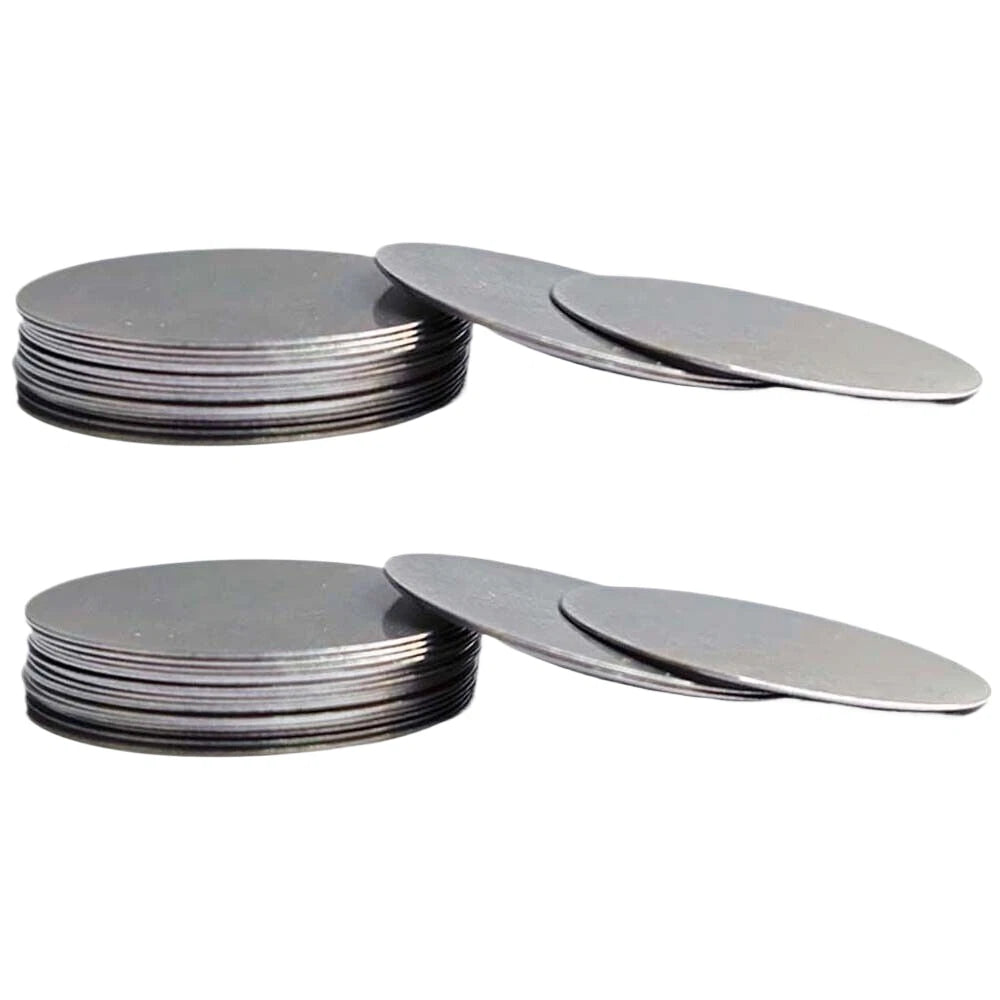 Stainless Steel Round Disc Blank — A2 Grade, φ3mm–φ150mm, Ultra Thin 0.1mm–2mm
