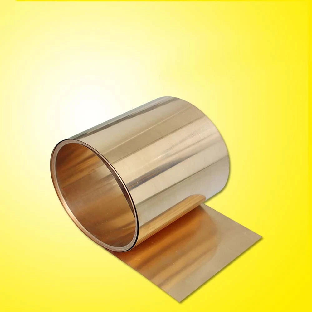 Beryllium Copper Sheet Foil Roll BeCu Strip Metal Thin Plate Thick 0.1mm-1.2mm
