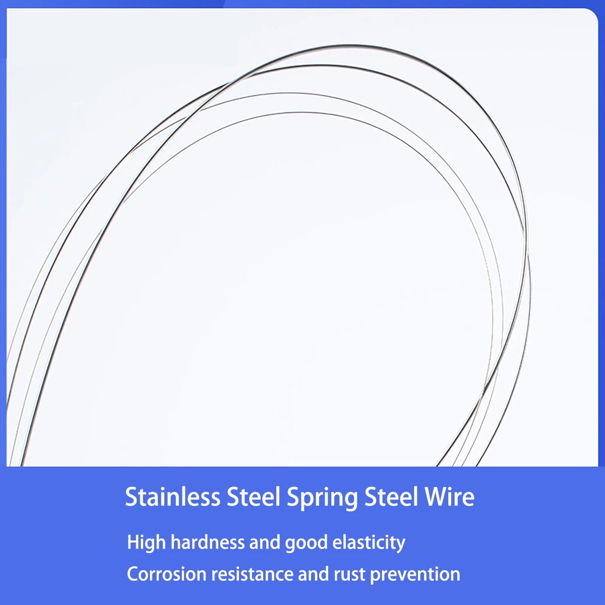 High-Tensile Stainless Steel Spring Wire, 0.4-2mm Diameter Options - Metal Wire
