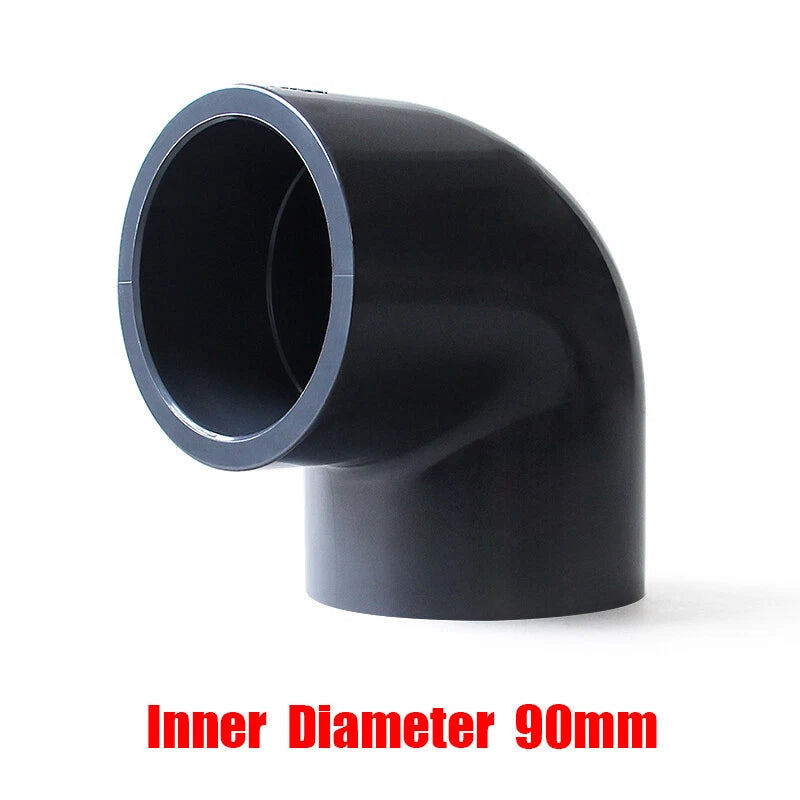 PVC Elbow Pressure Pipe Fittings 20mm-110mm Aquarium Fish Tank Pond Solvent Weld