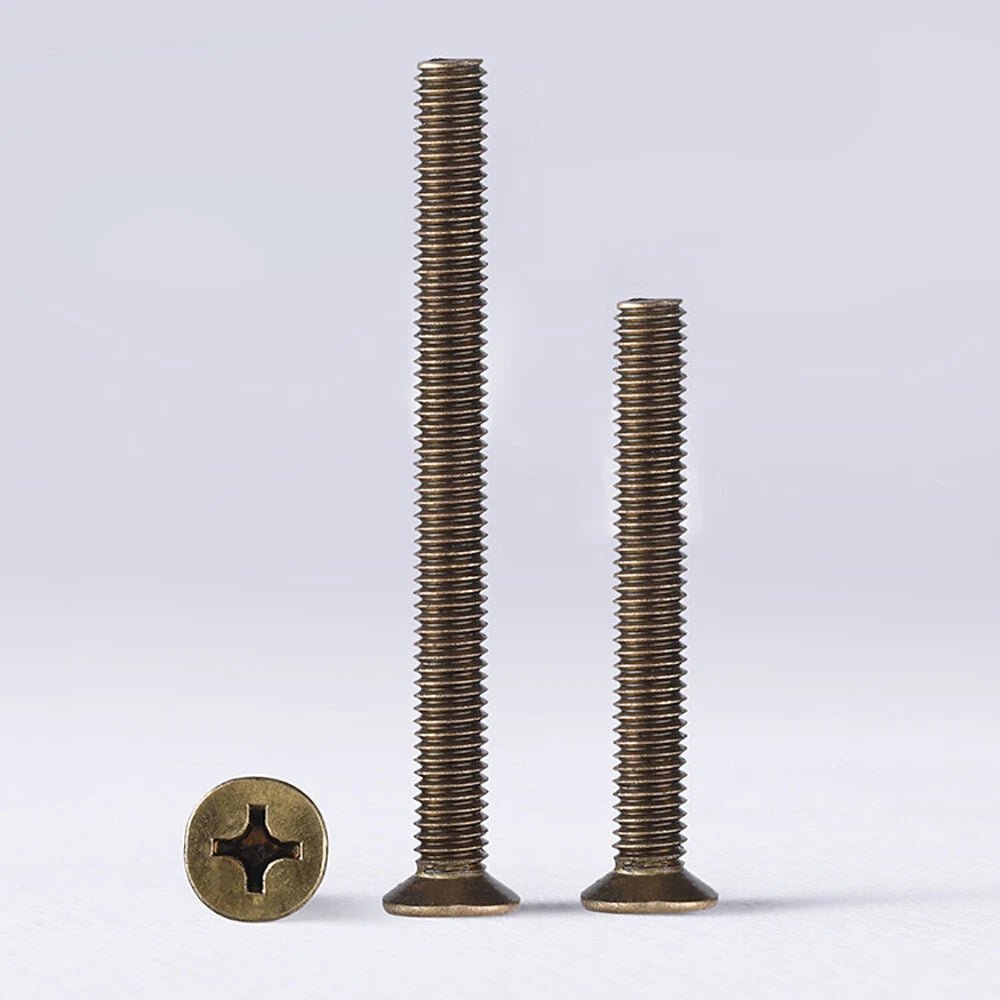 M3 Brass Phillips Countersunk Screws – Fully Threaded Flat Head, 5–25mm Lengths (Bulk Pack)