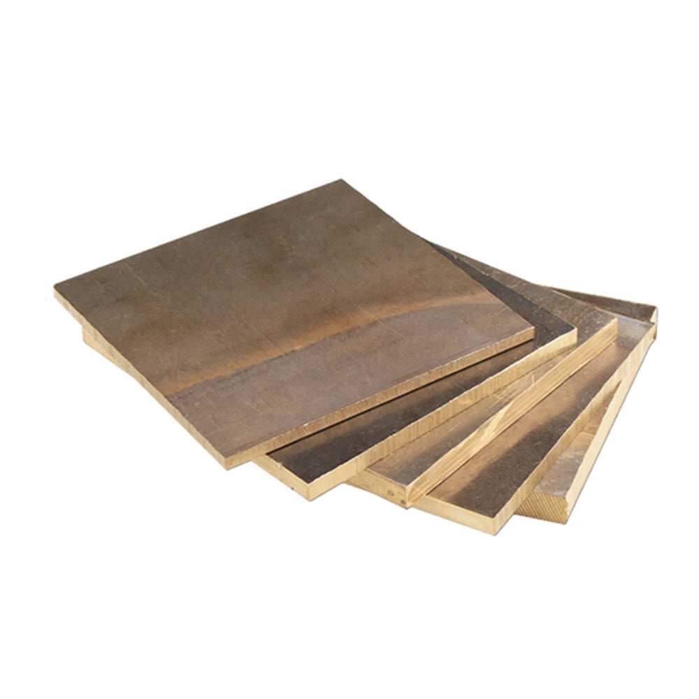 Thick 6/8/10/12 mm Aluminum Bronze Sheets Plate Albronze Solid Panel 100x100 mm