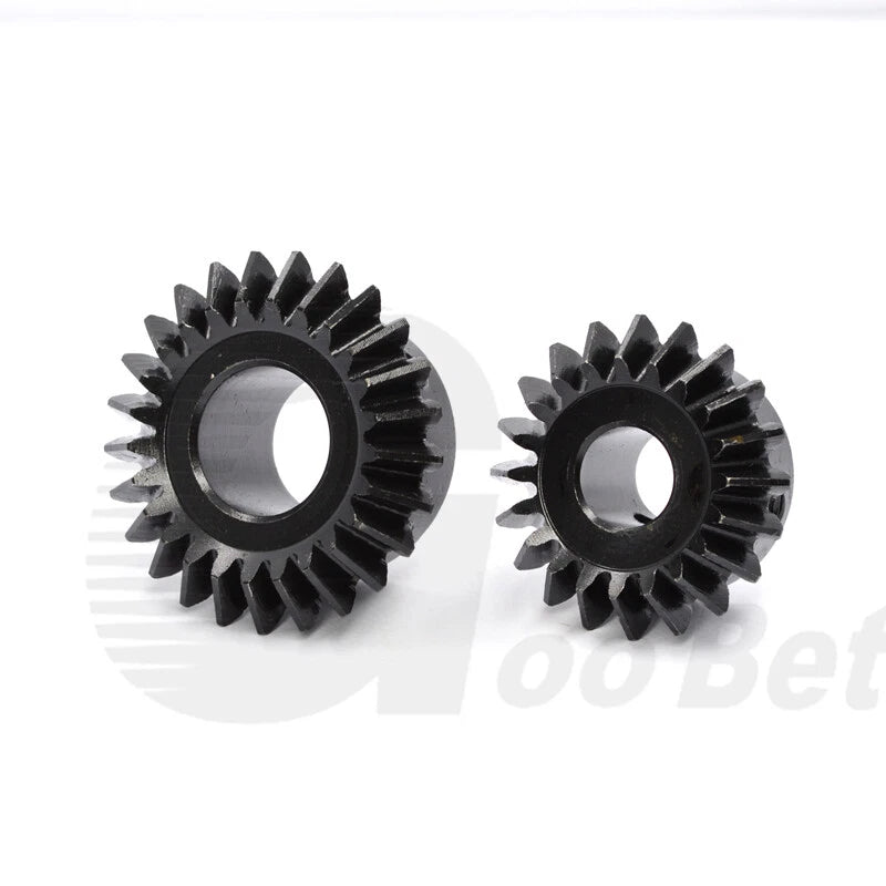 Mod 1.5 Bevel Gear C45 Steel 1:1.25 Ratio 20/25 Tooth 8-16mm Bore Hardened Black
