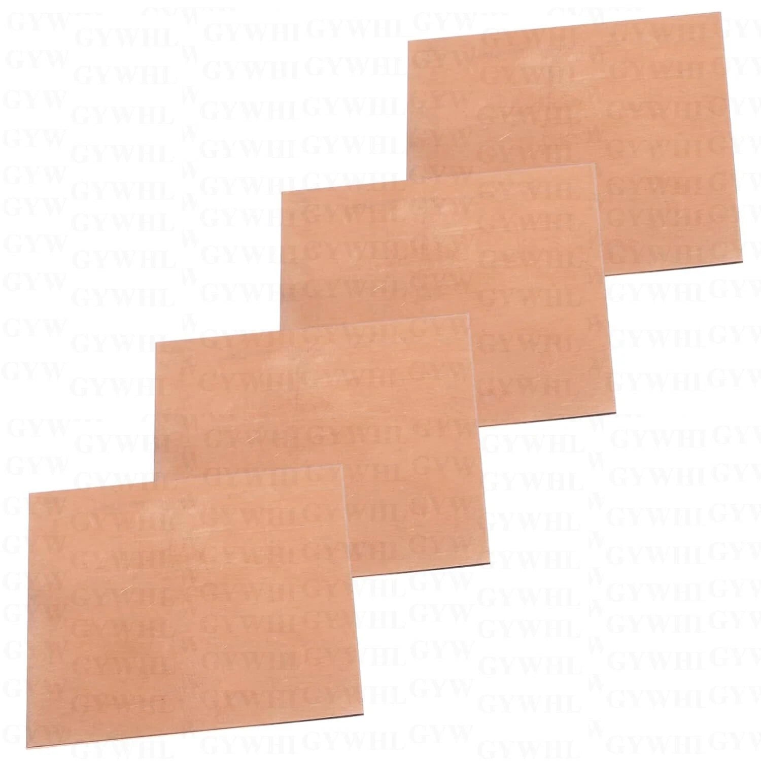 99.9% Solid T2 Copper Metal Plates Sheets Multiple Sizes Laser Customization