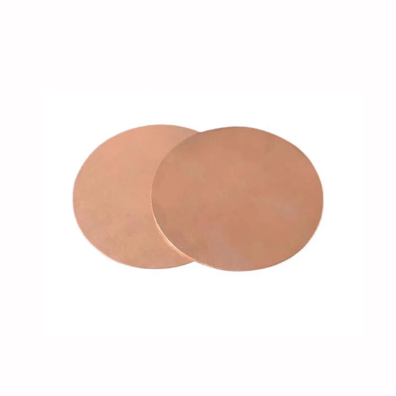 Solid Pure Copper Discs Blanks Round Plate Metal Sheet Thick 0.5~5.0mm Ø10~300mm