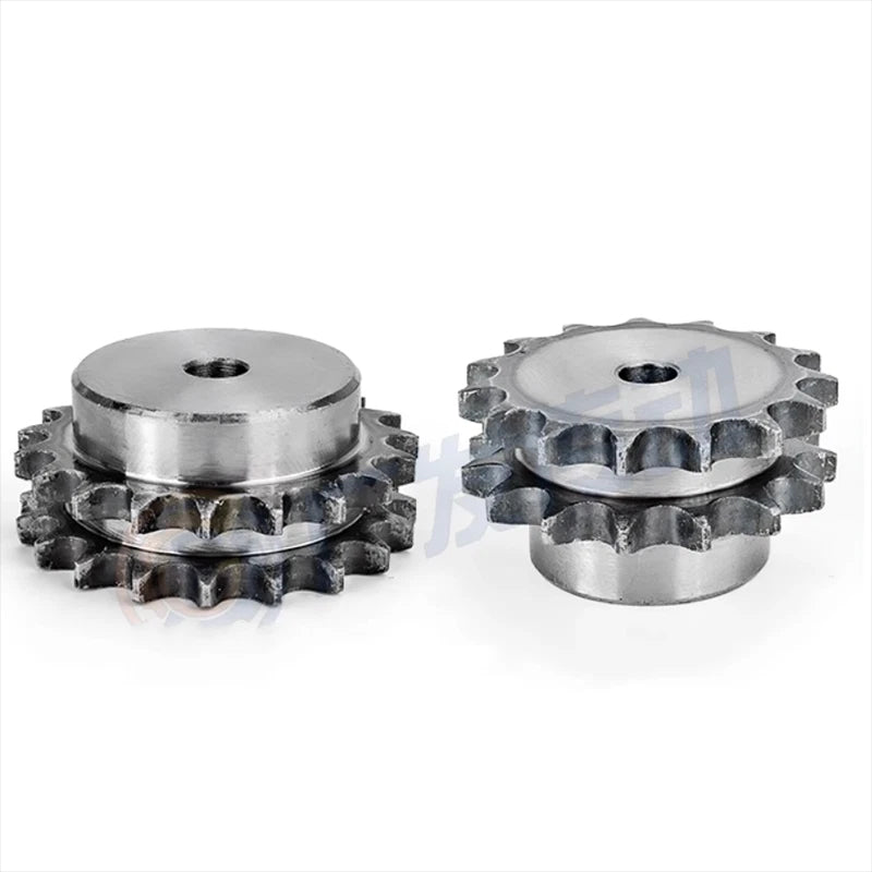 Duplex Chain Sprocket 10-38 Teeth Pitch 12.7mm For #40 08B Roller Chain 45#Steel