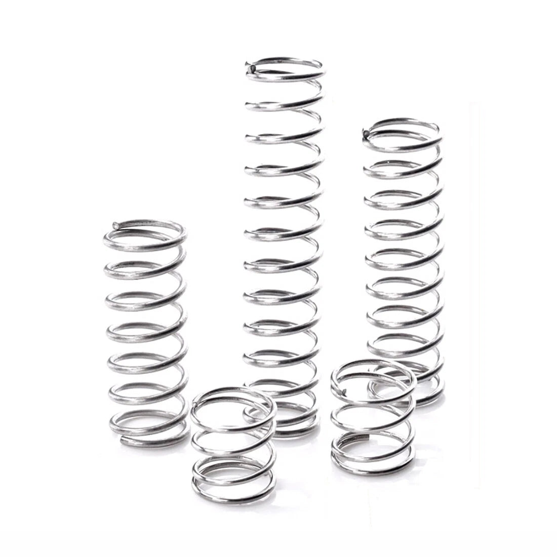10Pcs 0.6mm 0.7mm 0.8mm Stainles Steel Compression Spring Pressure Small Spring
