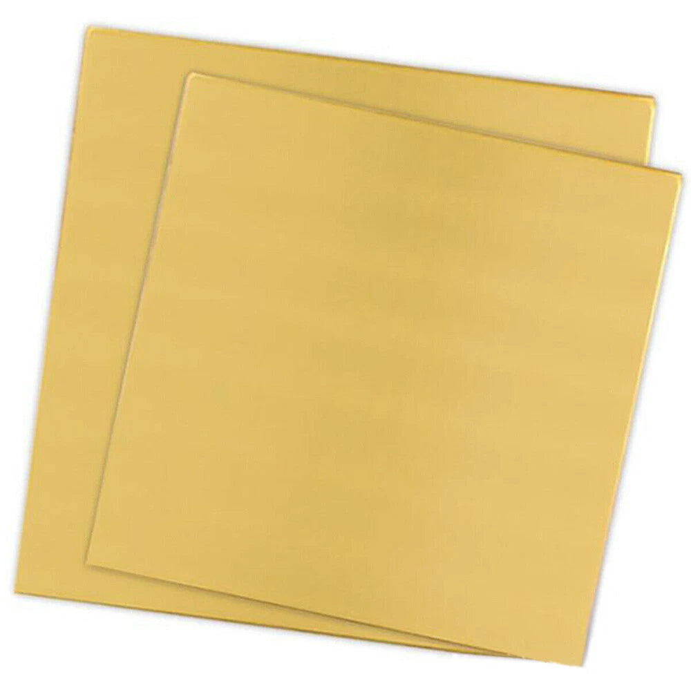 Solid Brass Sheets Plate Thick 0.1mm to 5mm 100x100, 150x150, 200x200, 300x300mm