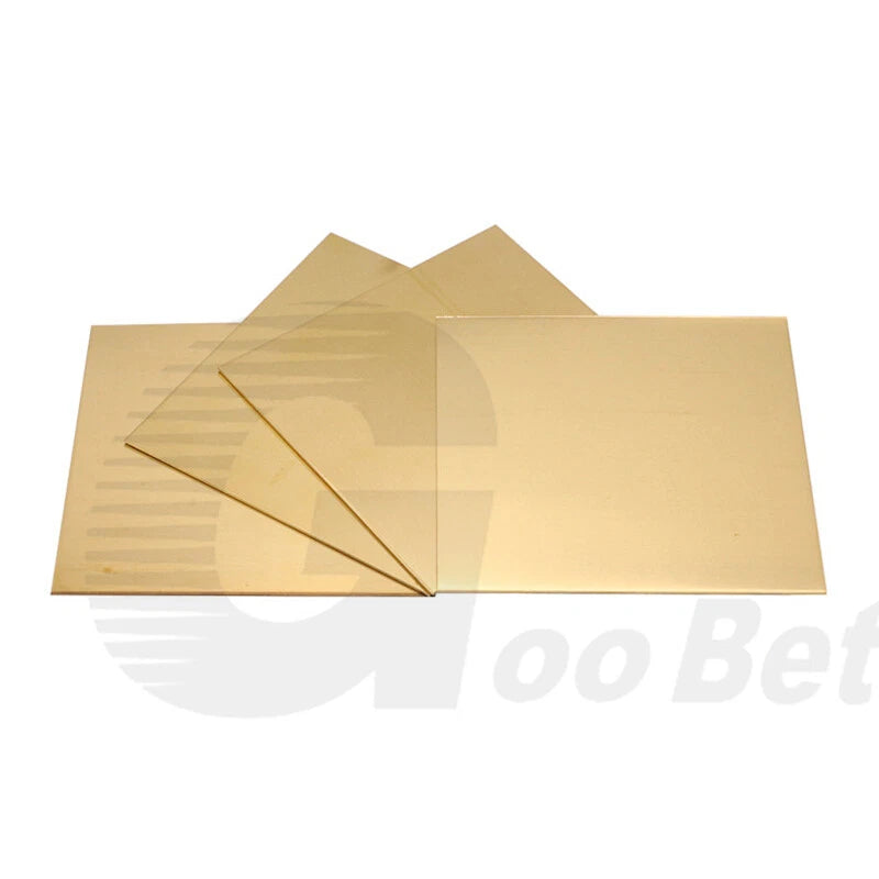 1.5mm Thickness Solid Flat Brass Plate Sheet Panel Cutting Size 350mm x 350mm