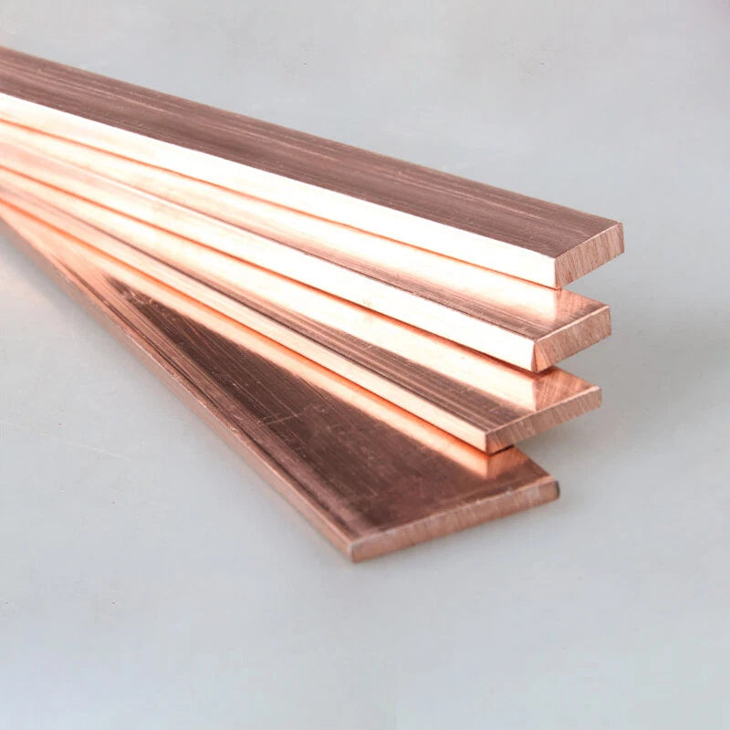 T2 Copper Flat Bar Pure Cu Electrical Copper Bus Bar Strip Metal Sheet 500mm