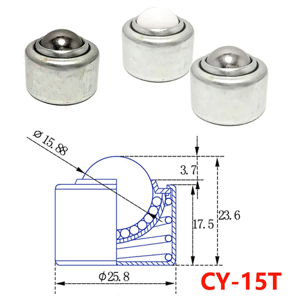 7-30Kg Ball Transfer Bearing Spring Shock Absorbers Unit Casters Conveyor Rolle