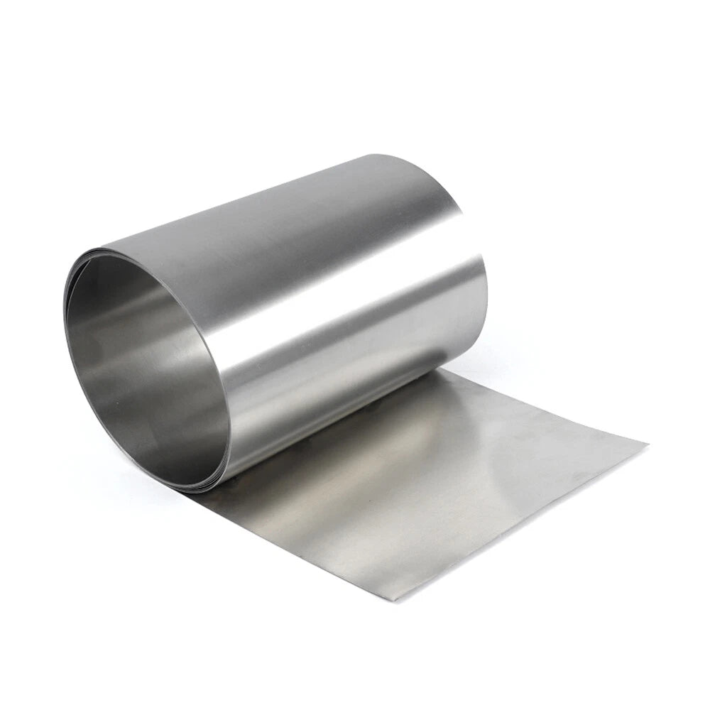 304 Stainless Steel Thin Plate Band Foil Sheet 0.05mm-1mm Thick Metal Strip Roll