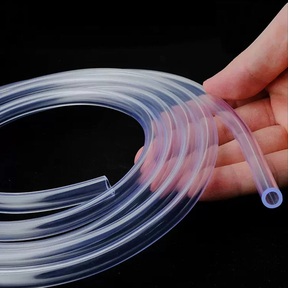 Clear PVC Tube — Flexible Plastic Hose Pipe ID 6–25mm, Fuel Water Oil Aquarium Air
