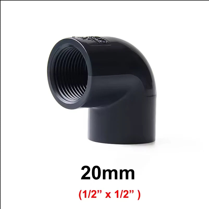 PVC 90° Elbow Female Thread Pressure Fittings Adhesive Connector Pipe Fittings