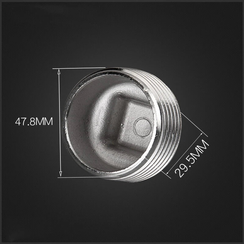 304 Stainless Steel BSP Blanking End Cap Pipe Fittings — Male & Female 1/4" to 1-1/2"