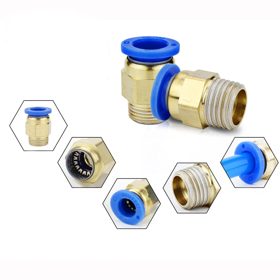 Pneumatic Push-In Fittings | PX PB SL PL PCF PC | 4–16mm Thread Hose Connectors