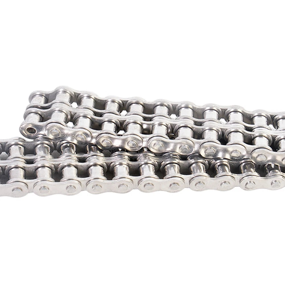 Roller Chain Simplex Duplex Chain 304 Stainless Steel 06C 08A 10A 12B 16 20B 24A