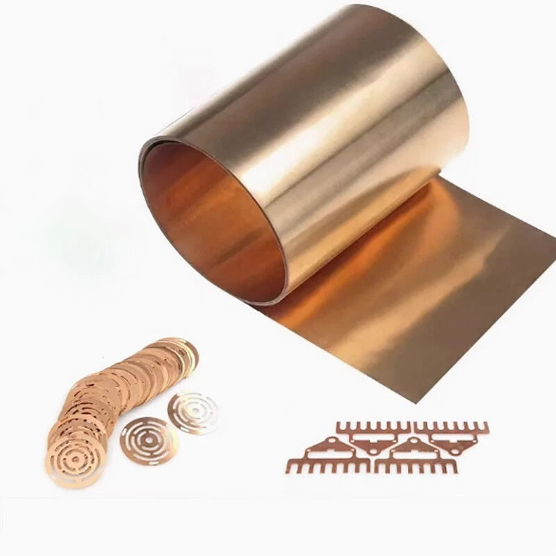 C17200 Beryllium Bronze Beryllium Copper Sheet Metal Foil Coil Thick 0.08mm-2mm