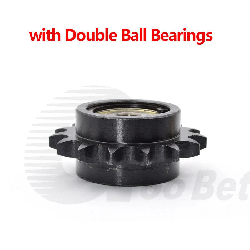 1/2" Pitch Steel Idler Sprocket with Ball Bearing for 08B Roller Chain Tensioner