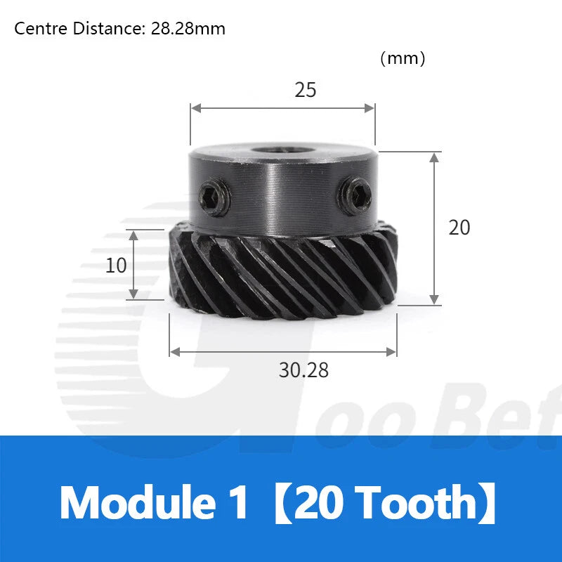 Module 1 1.5 2 Helical Gear C45 Steel Left-handed 45° 13 - 30 Tooth Motor Pinion