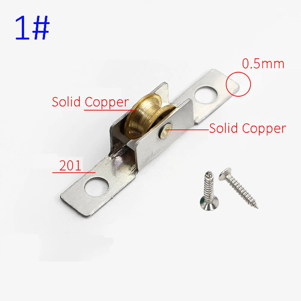 5-7mm Stainless Steel Sash Pulley Sliding Door Roller Runner Wheel Track Pulley