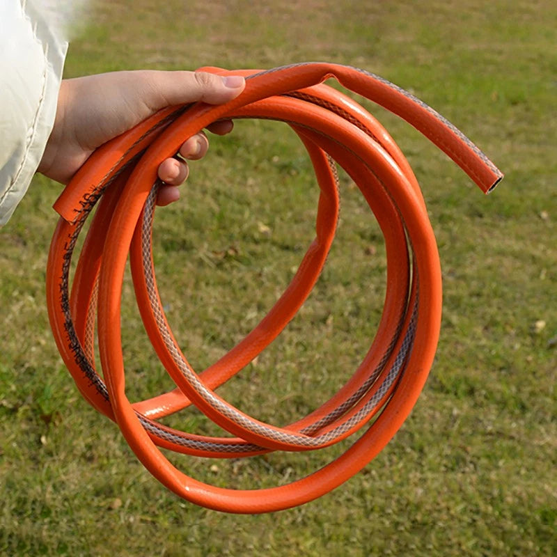 PVC Flexible Braided Tubing — Hydroponics & Irrigation Hose with Optional Clips