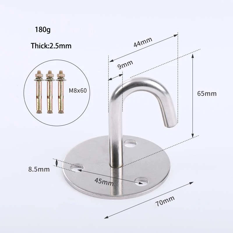 Heavy Duty Ceiling Hooks Stainless Steel Wall Mount Top Hook Hanging Hardware