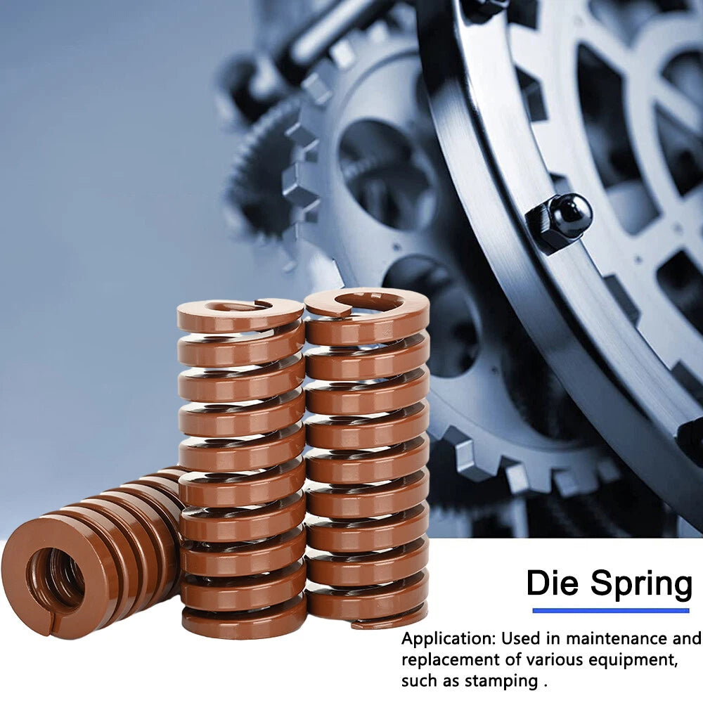 Heavy Load Duty Compression Die Spring ISO - 22mm Diameter & Up To 300mm Long