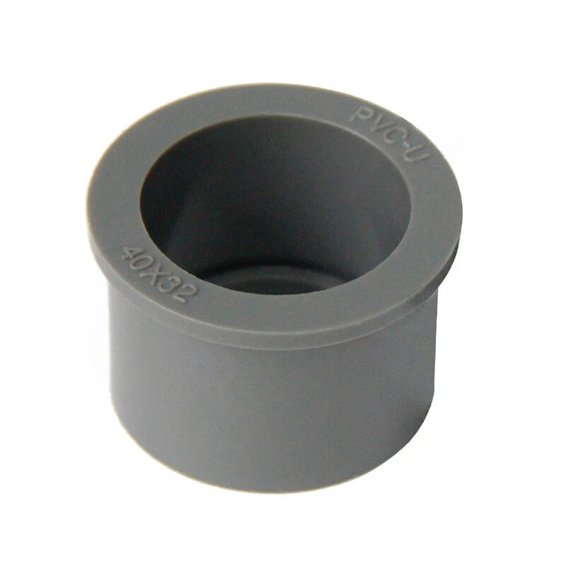 20mm to 90mm PVC Pipe Eccentric Reducing Bushing Fittings Connector Joints Grey