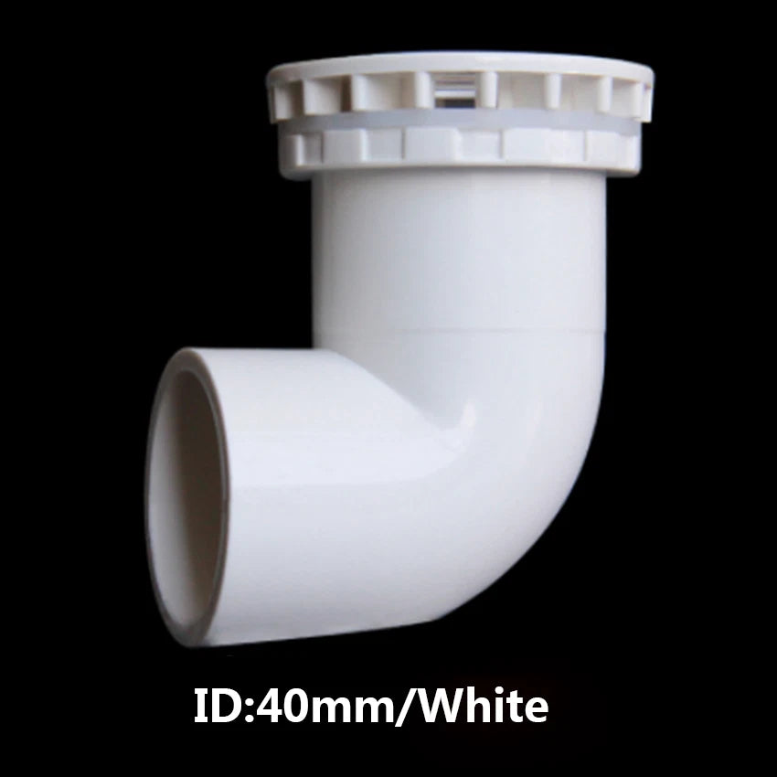 90° Elbow PVC Drain Pipe Joint Fittings 20 25 30 40 50mm for Aquarium Fish Tank