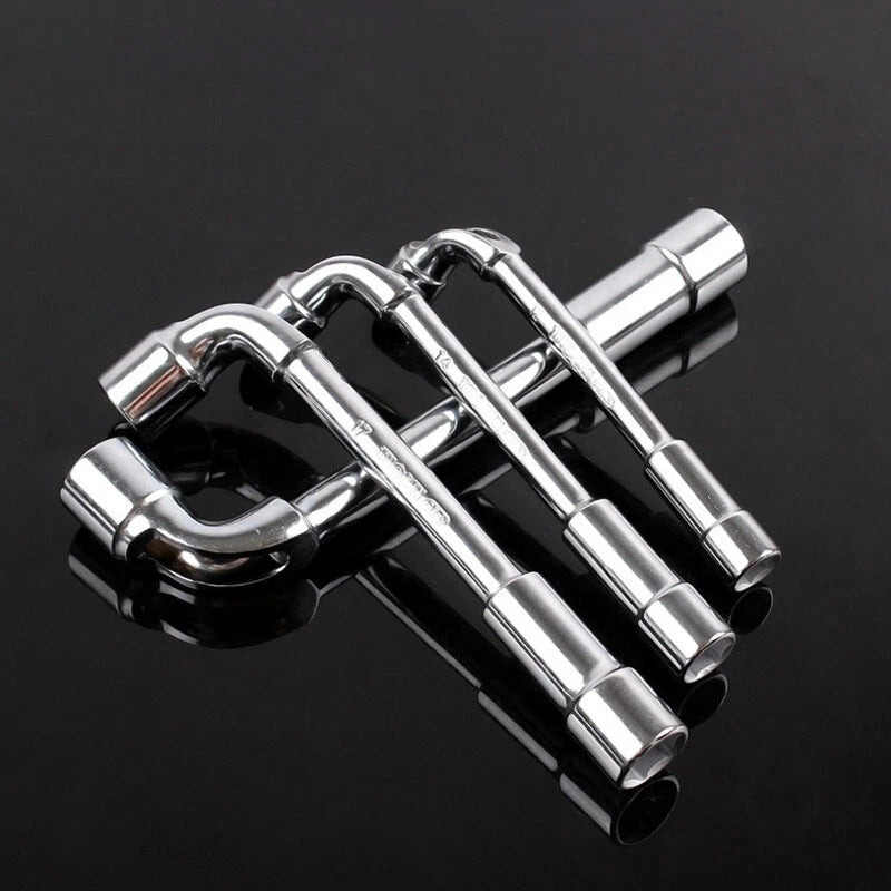 6mm-24mm Metric L Shaped Angled Open Hex 6 point Socket Wrench Doubleend Spanner