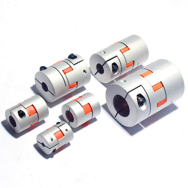 CNC Shaft Coupler Flexible Plum Spider Jaw Coupling Stepper Motor D14mm - 150mm