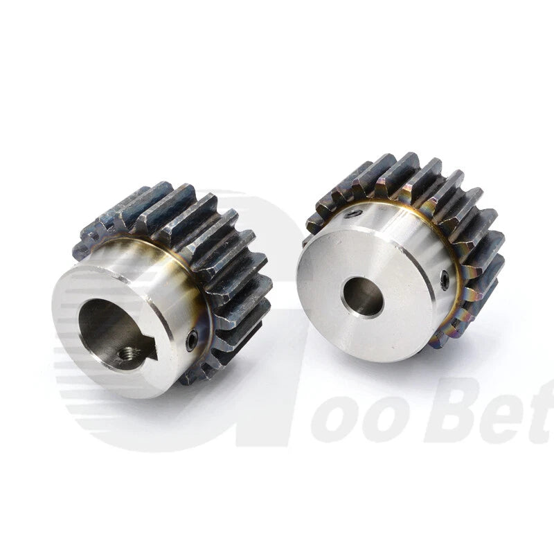 Mod 2 Spur Gear C45 Steel with Hub 12 - 60 Tooth Motor Pinion Hardened Precision