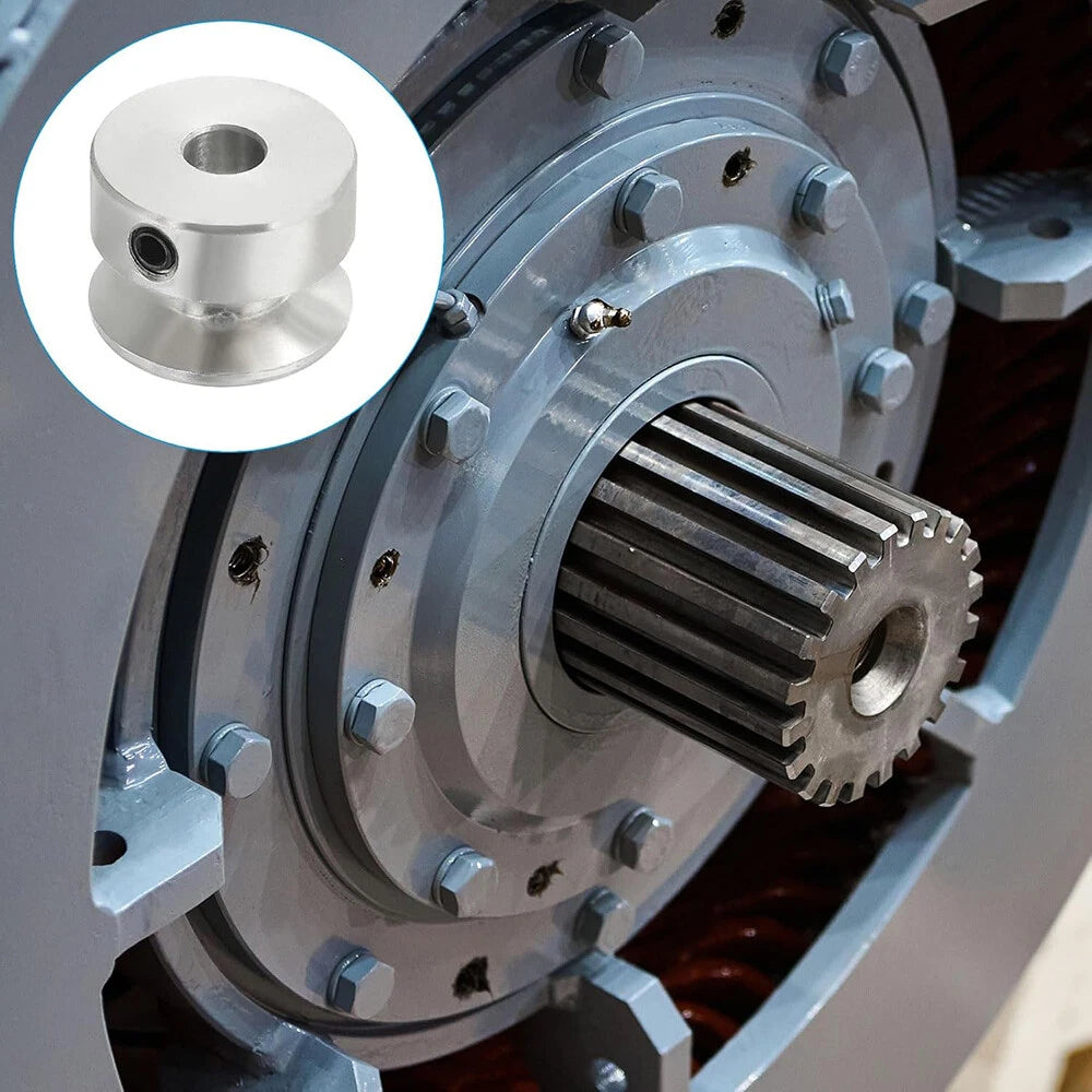 Alu U Pulley OD 20 30 40 50 60 80mm Single Groove Fixed Pulley for PU Round Belt