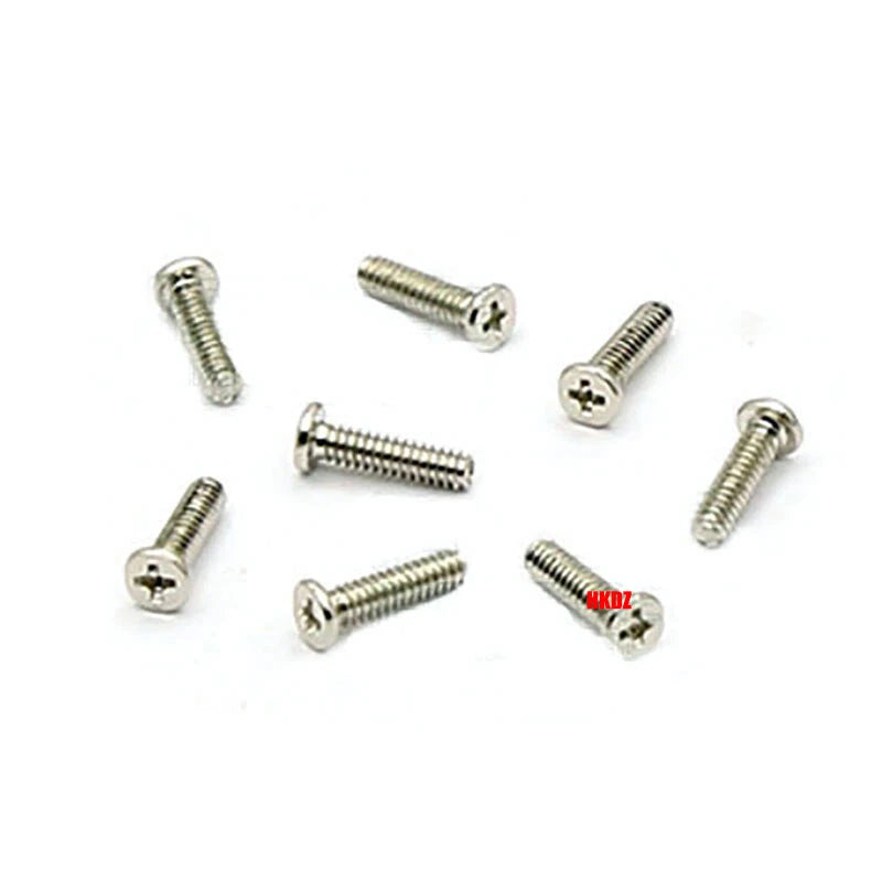 M1.6 M1.7 Phillips Thin Flat Head Machine Screws – Stainless Steel & Zinc Coated