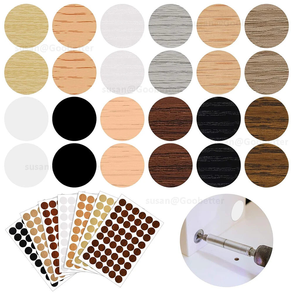 21mm Self Adhesive Decorative Screw Holes Nail Cams Cover Caps Furniture Kitchen