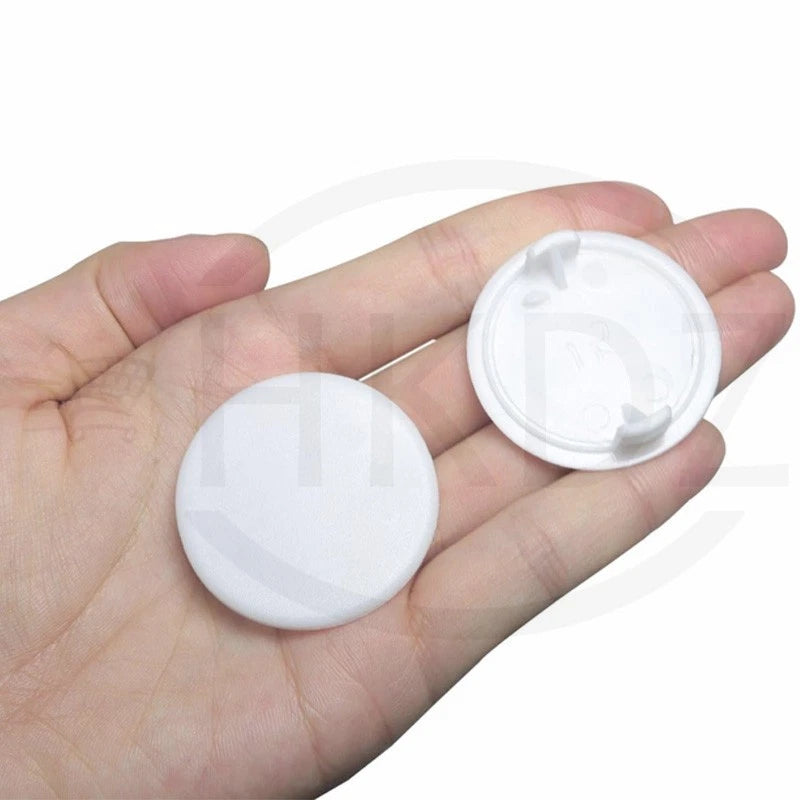 Plastic Screw Caps Covers 5–40mm – Push-in Furniture Hole Plugs, Black, White, Brown