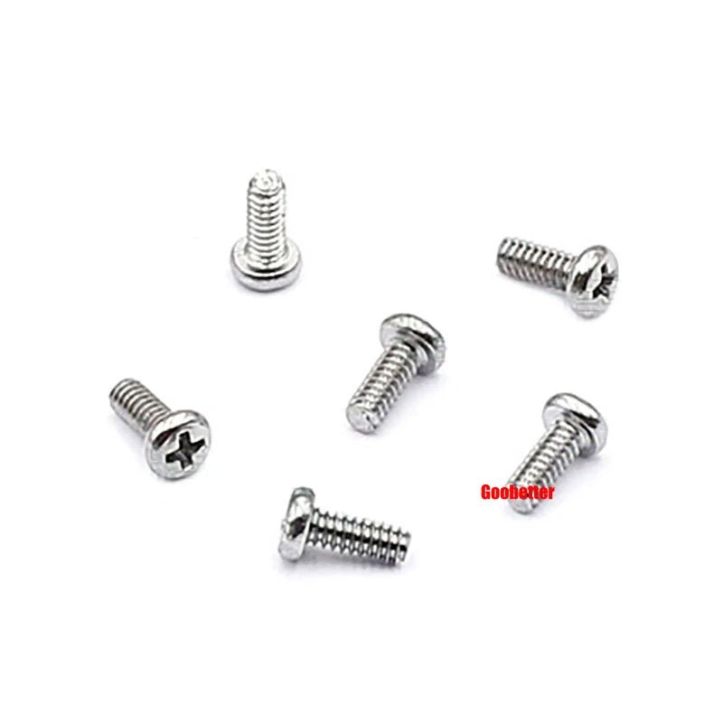 Phillips Pan Head Machine Screws M0.8 M1 M1.2 M1.4 M1.6 M1.7 — Cross Round Head Bolts, Multiple Coatings - HomeDIYer