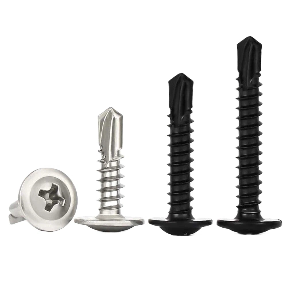 M4.2 M4.8 Self Drilling Wafer Head Screws – Steel & Stainless for Sheet Metal
