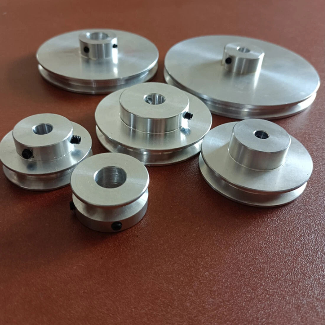 Aluminium V-Groove Pulley 1 Groove OD 50/60/80/100mm for B-type Belts Pulleys
