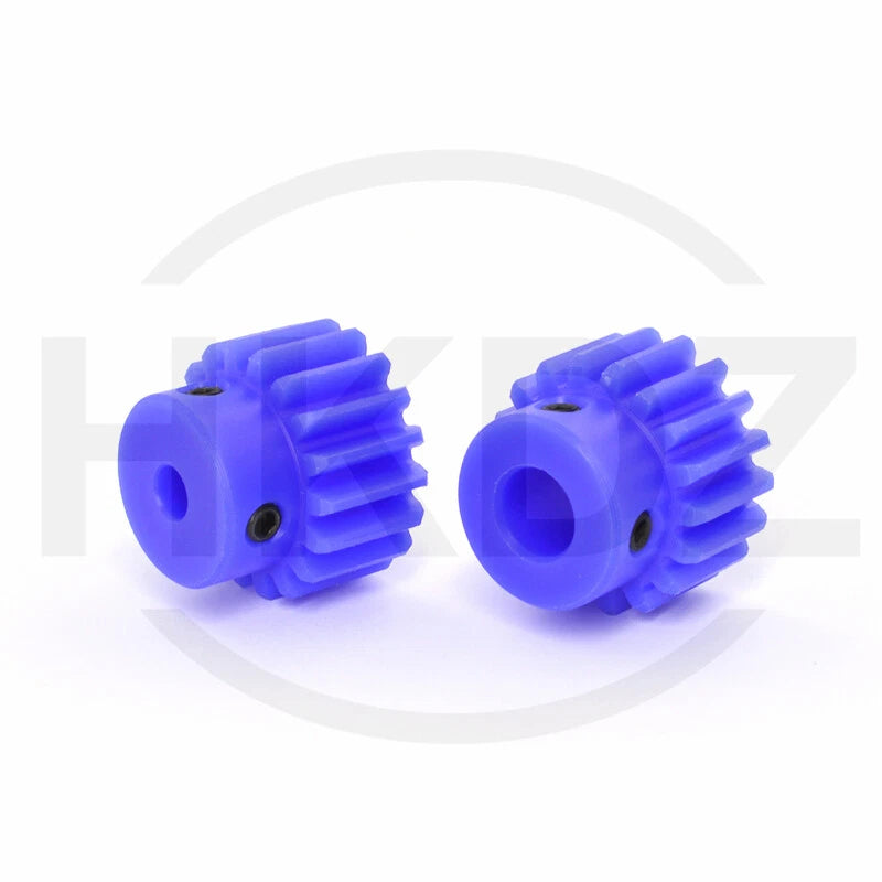 1.5 Mod Blue Nylon Spur Gear 15-60T,Bore 6-12mm Pinion Gear With Step Motor Gear