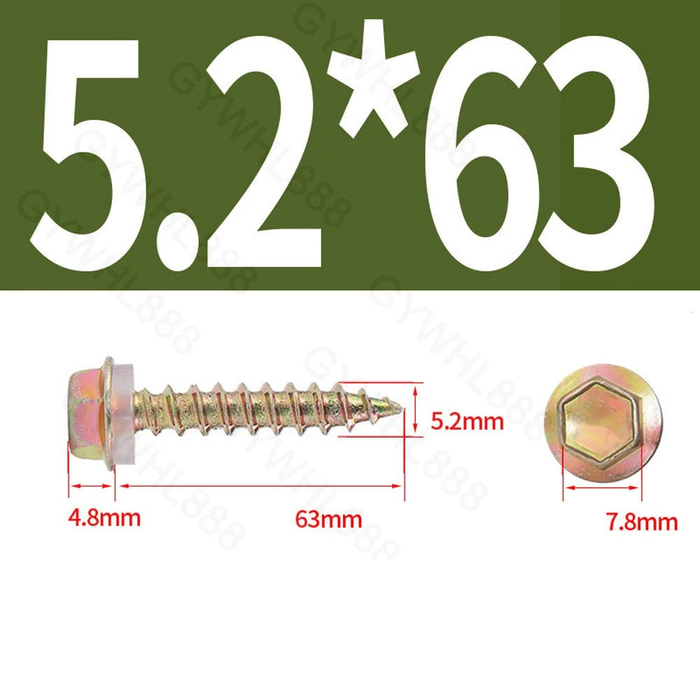 410 & A2 Stainless Hex Head Self‑Drilling Tek Screws – for Metal Roofing & Sheeting