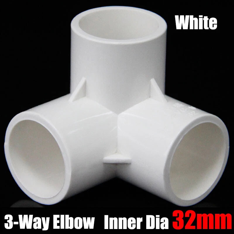 PVC 3 4 5 6-Way Elbow Connector Direct Pipe Fittings 20-110mm White Blue Grey
