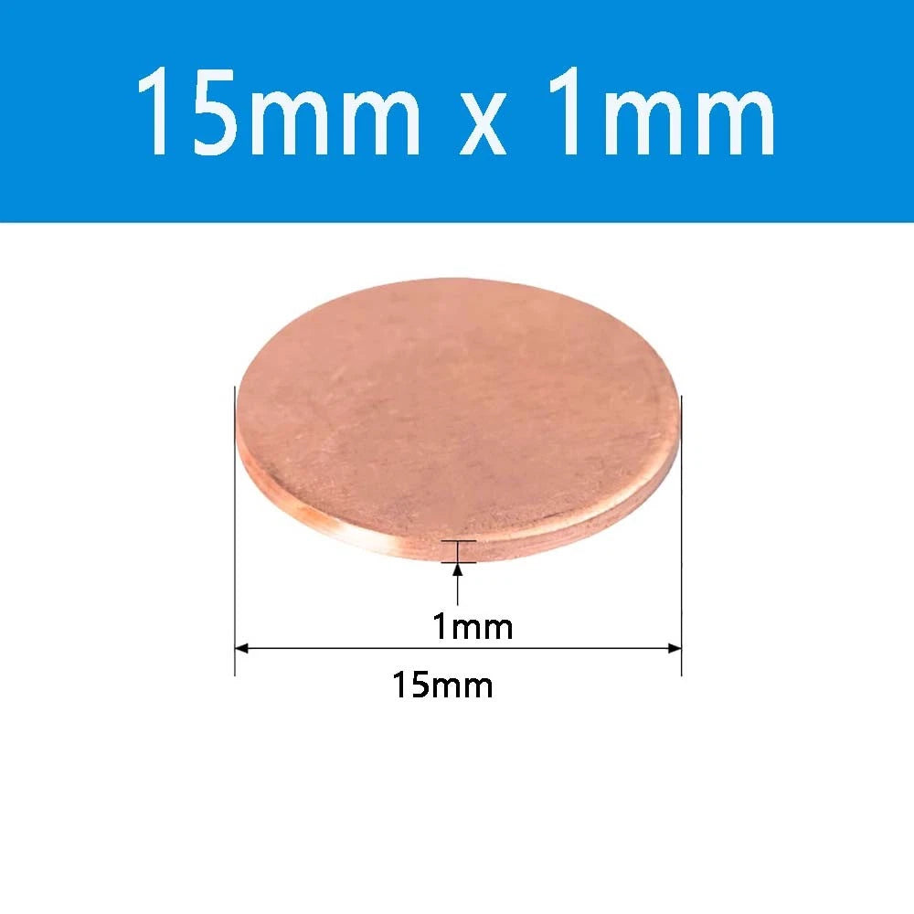 T2 Solid Pure Round Copper Sheet Flat Round Copper Disc Blank Round Metal Sheet