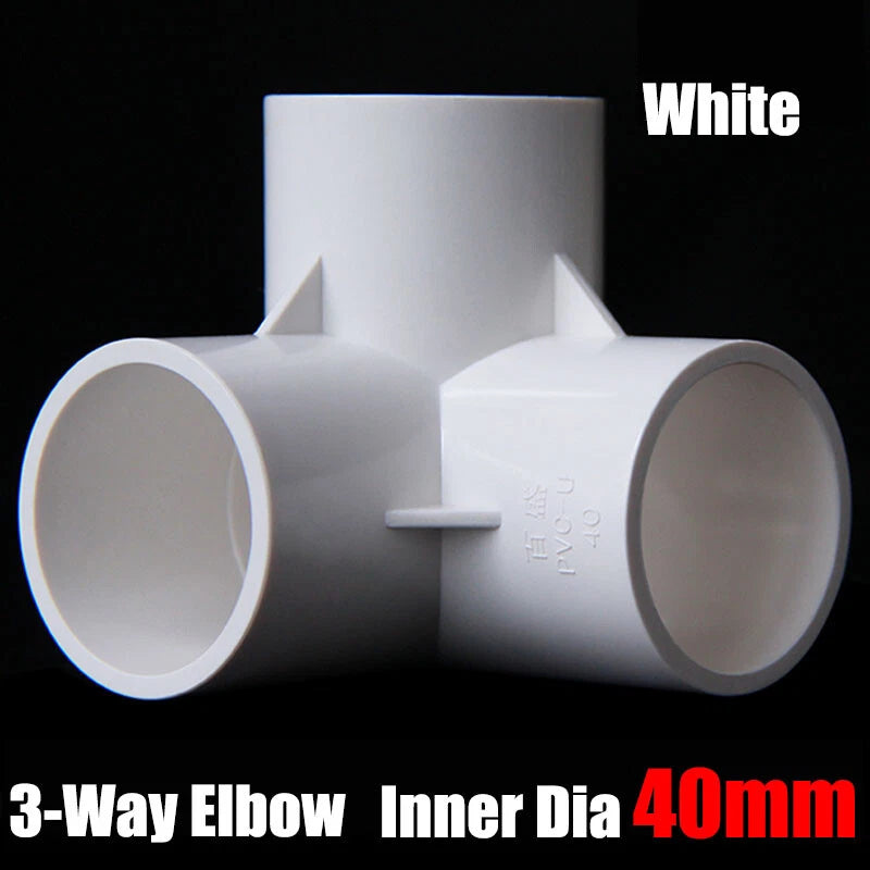 PVC 3 4 5 6-Way Elbow Connector Direct Pipe Fittings 20-110mm White Blue Grey