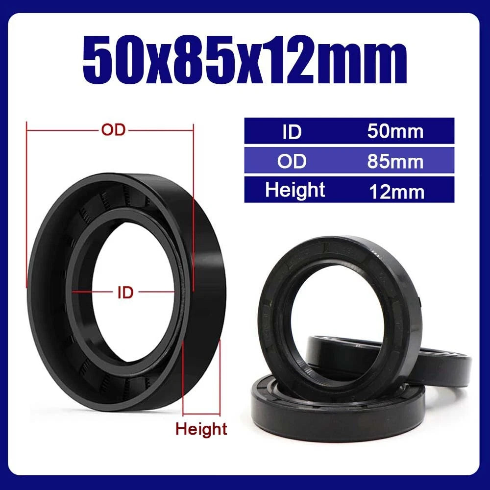 TC NBR Skeleton Oil Seal Rings Double Lip Sealing ID 38~55mm, for Rotation Shaft