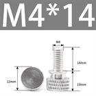 M3 M4 Anodized Aluminum Thumb Screws — Knurled Head Hand Bolts for PC Case, Fishing Rigs & DIY Projects