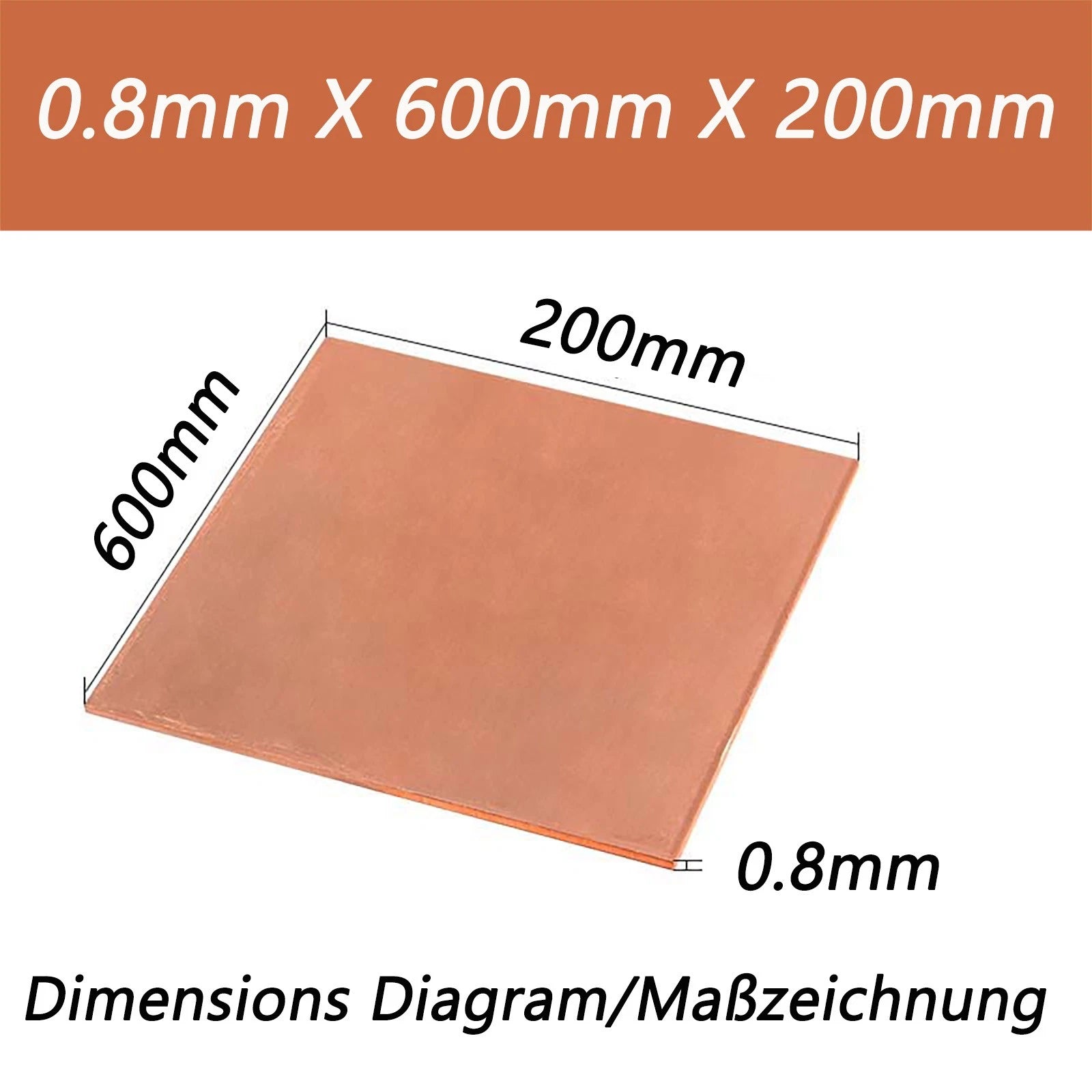 Copper Sheet Copper Plate T2 99.9% Cu 0.2mm 0.3mm 0.5mm 0.6mm 0.8mm 1mm Thick